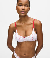 Heart print bralette