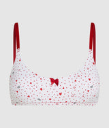 Heart print bralette