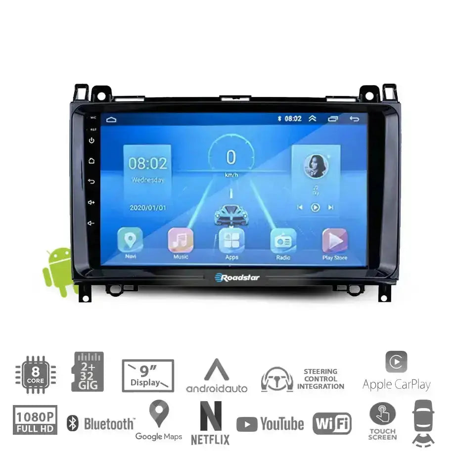 Benz Viano (06-12) - 9 Inch Roadstar Android Entertainment & GPS System