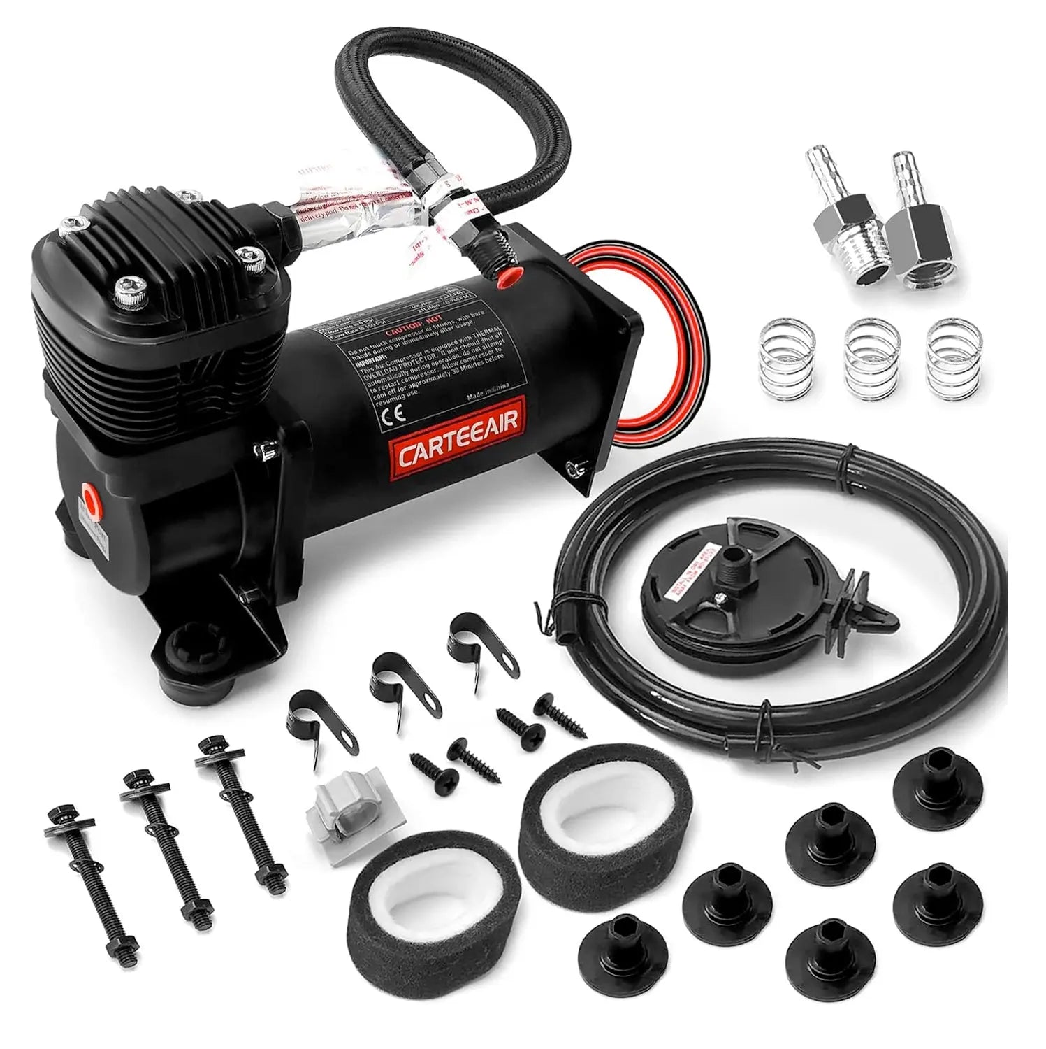 CarteeAir 420SQ Super Quiet Air Compressor (Black)