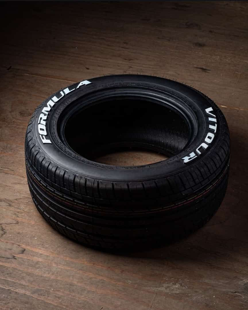215/50/13 VITOUR FORMULA TYRE WHITE LETTERS