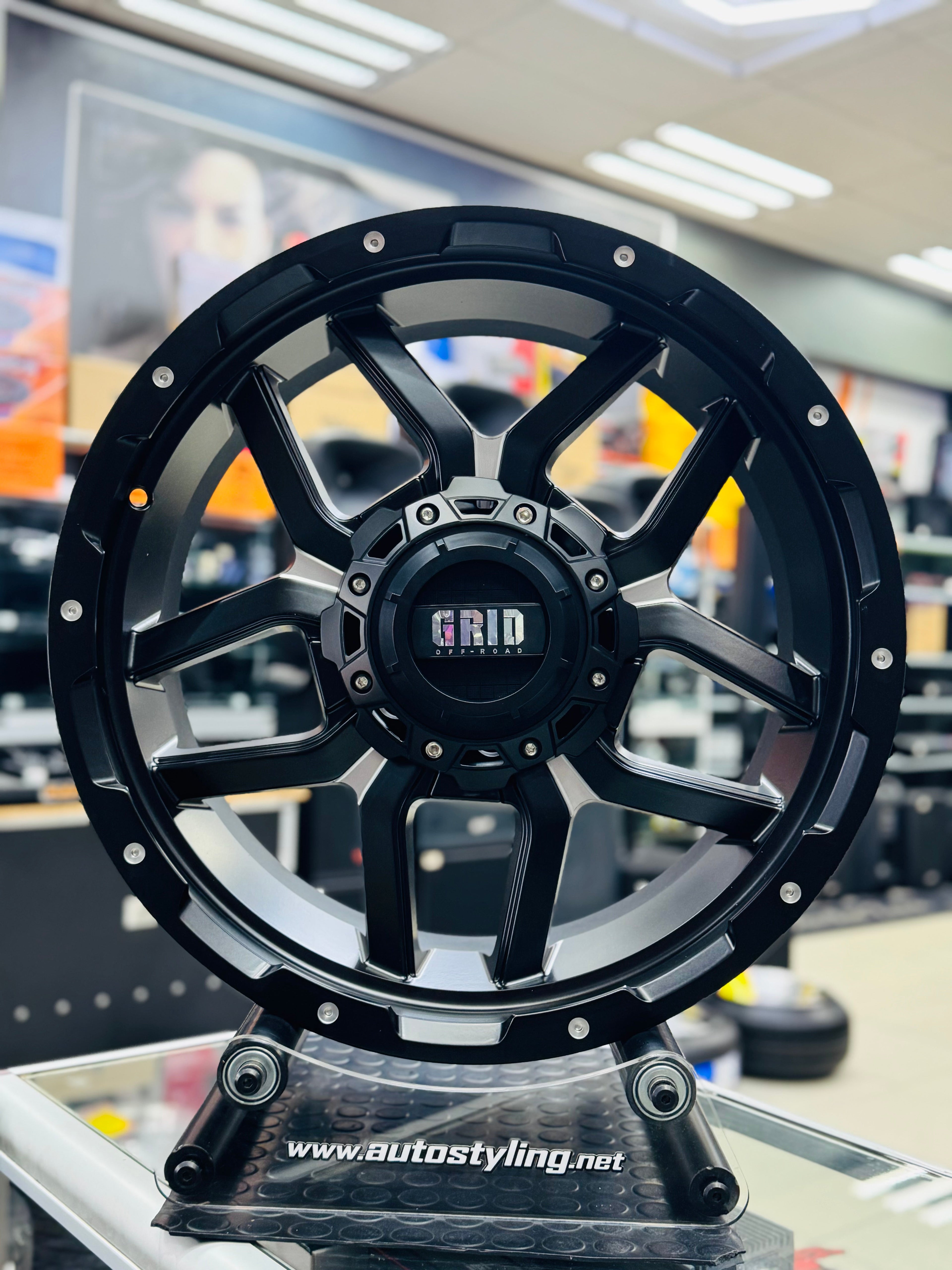 20” AS-F32JT198 6/139 BLACK BAKKIE RIMS