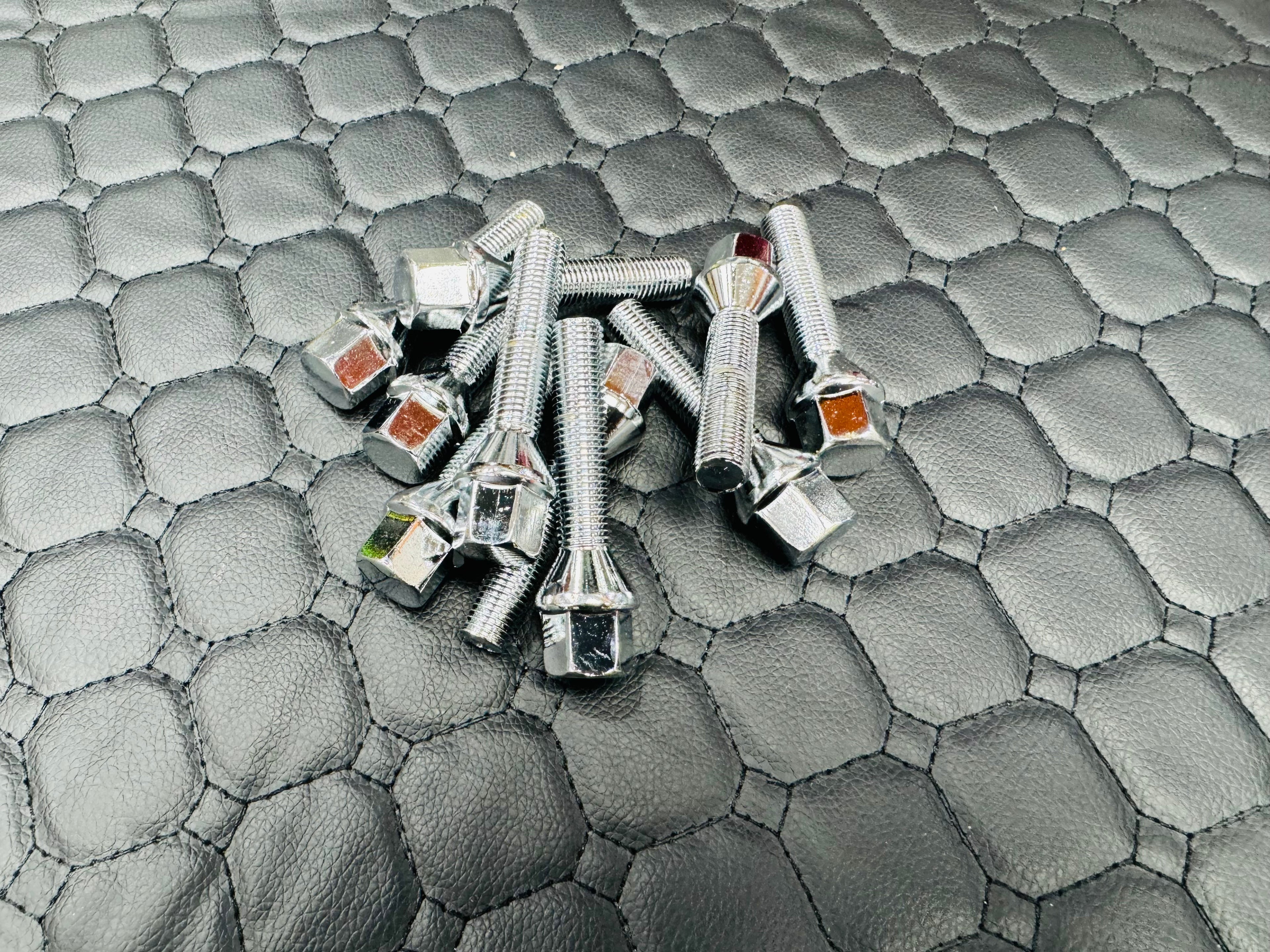 12X1.5 CHROME EXTENDED 50mm BOLTS
