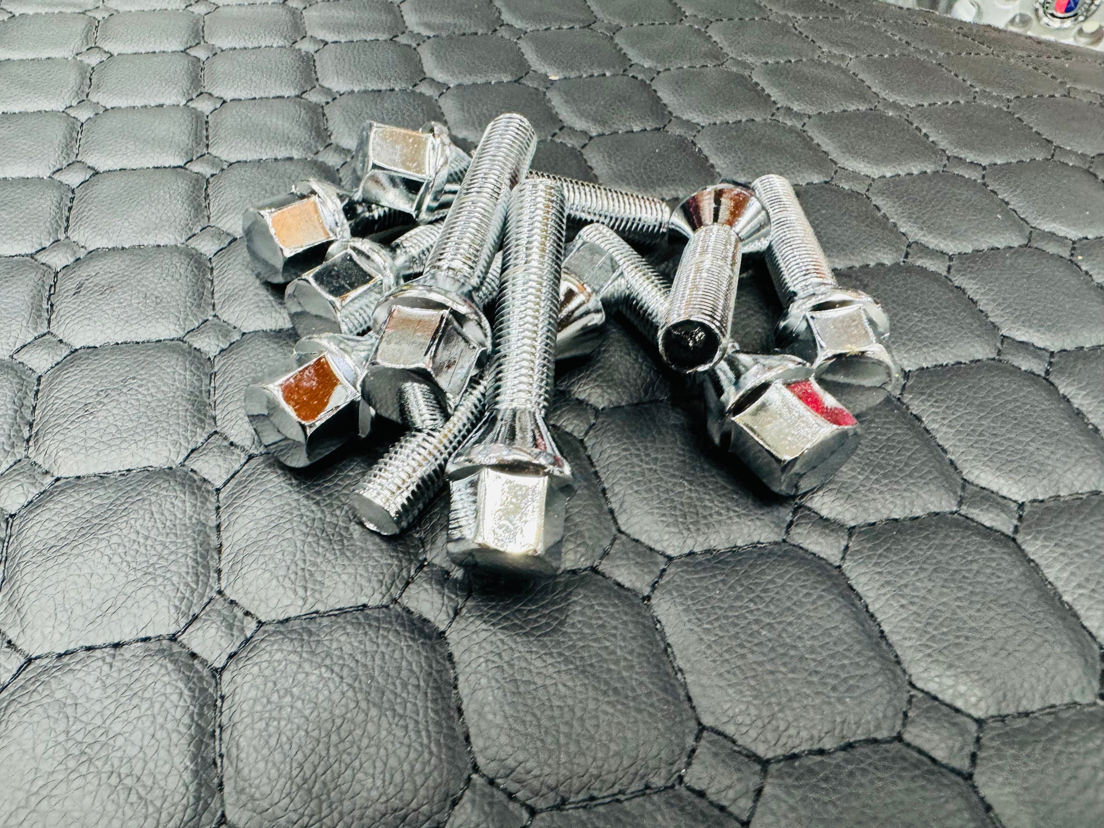12X1.5 CHROME EXTENDED 50mm BOLTS