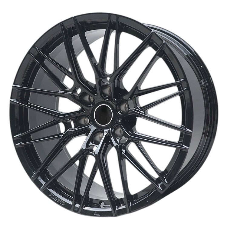 22”  AS-FORGED HJ0265  6/139 BAKKIE WHEELS GLOSS BLACK