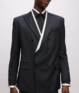 KL Studio contrast piping blazer