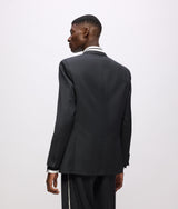 KL Studio contrast piping blazer