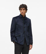 Velvet high-stand collar jacket