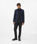 Velvet high-stand collar jacket
