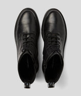 BURLY BIKER LACE-UP BOOTS