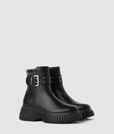 Kreeper mid-calf wedge boots