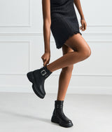 Kreeper mid-calf wedge boots