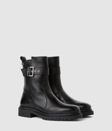 Binky mid-calf buckle boots