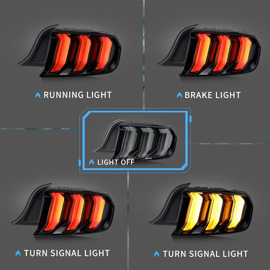 MP Concepts -  Mustang (15-23) Smoked Black LED Sequential Taillights