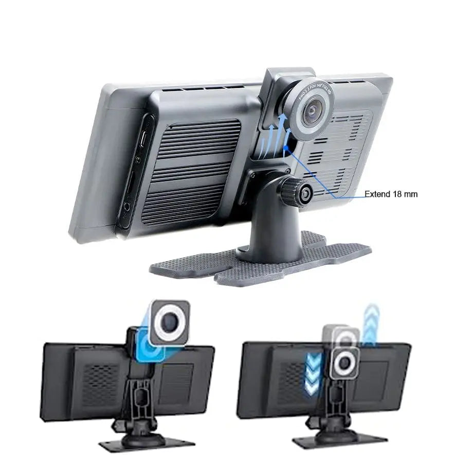 Roadstar - 10.26 Inch 2-Way DVR Camera Screen With Apple Carplay & Android Auto