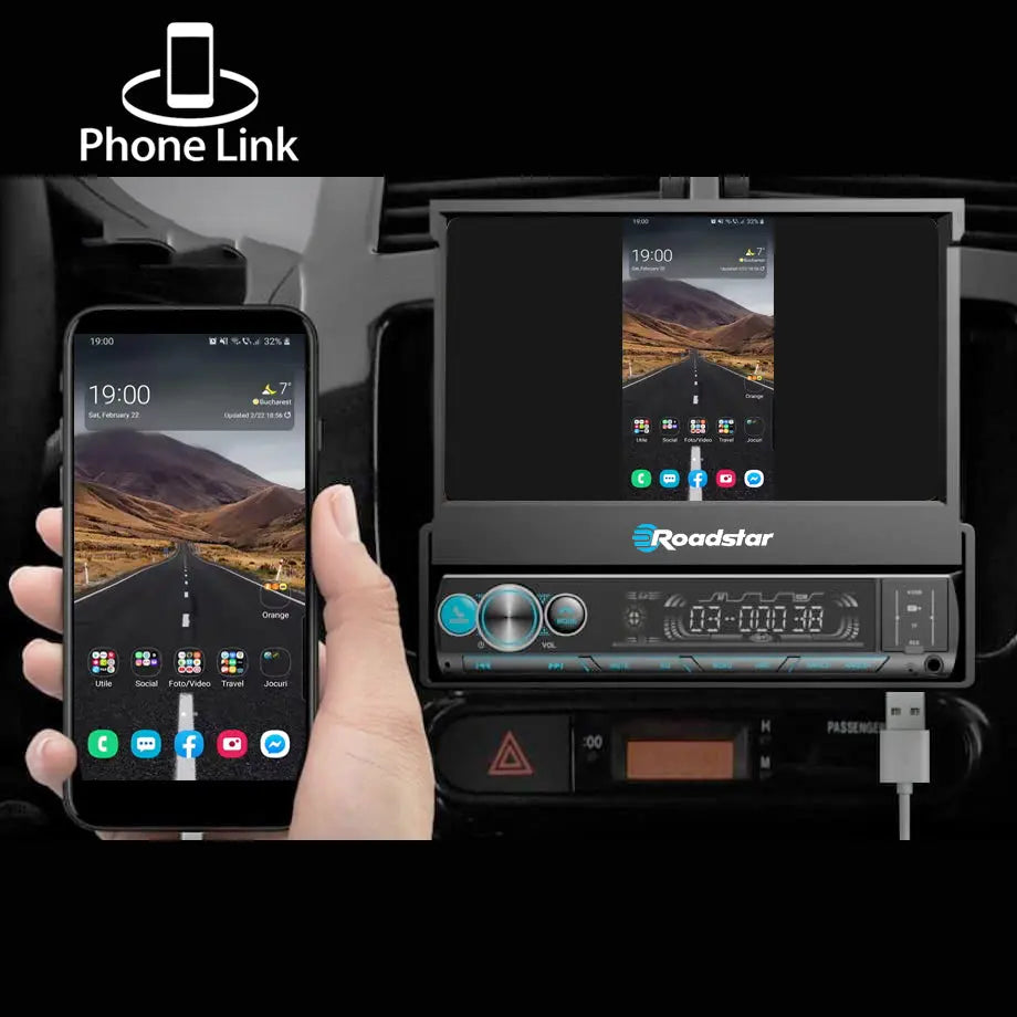 Roadstar 7 Inch Multimedia Manual In-Dash System