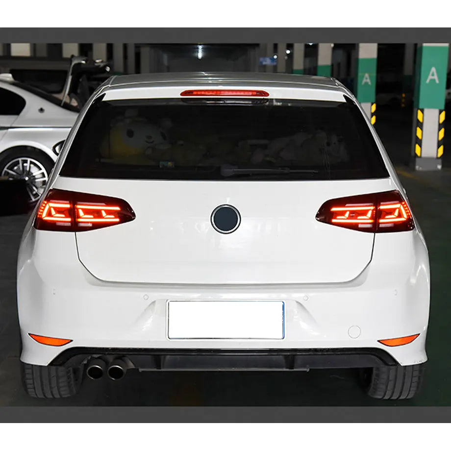 Suitable To Fit - VW Golf 7 / 7.5 IQ Style Smoked Red LED Sequential Taillights