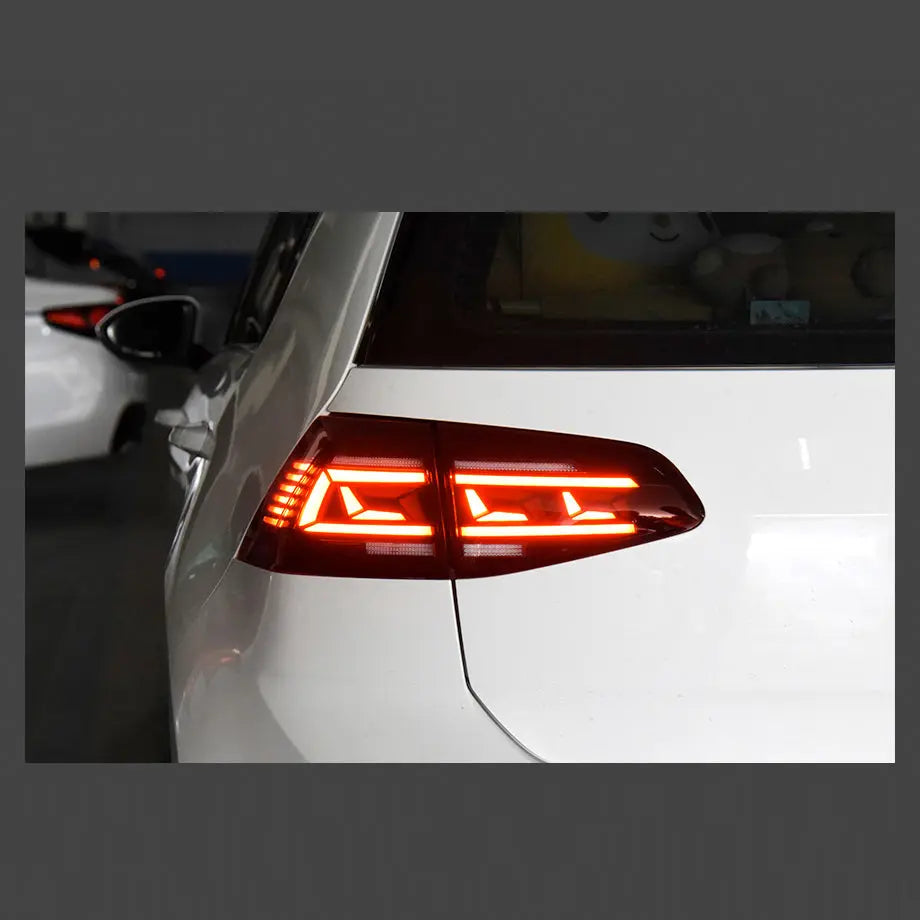 Suitable To Fit - VW Golf 7 / 7.5 IQ Style Smoked Red LED Sequential Taillights