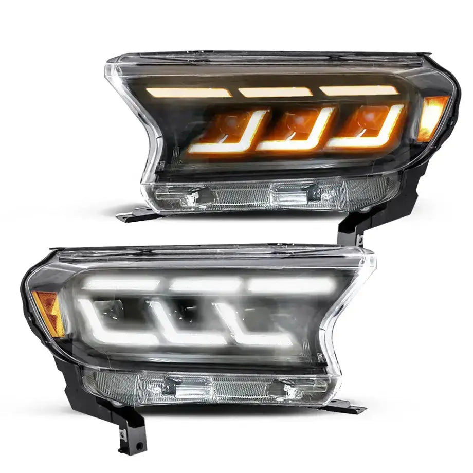 Suitable To Fit - Ranger T7 / T8 (16-22) Bugatti Style DRL LED Projector Headlight