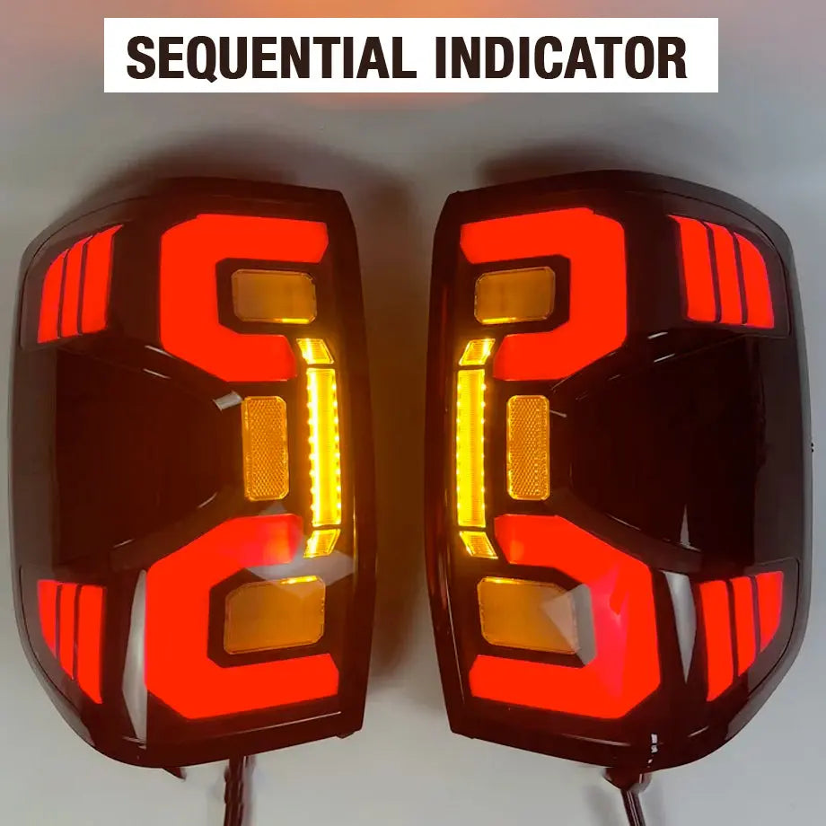 Suitable To Fit - Ranger Next Gen (22-On) Smoked Black 3D Bar Style LED Tailights