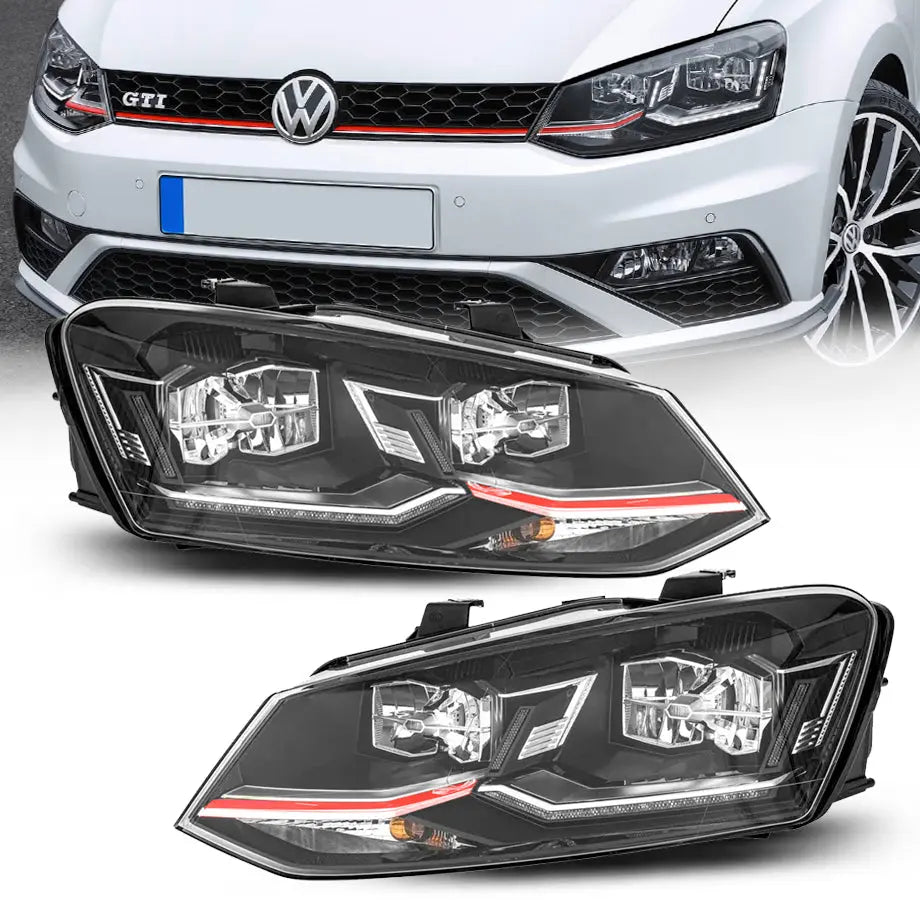 Suitable To Fit - VW Polo 6 / Vivo GTI Style LED Upgrade Headlight