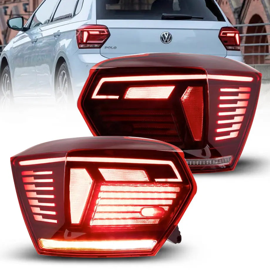 Suitable To Fit - VW Polo 8AW (18-21) Smoked Red LED Sequential Taillight