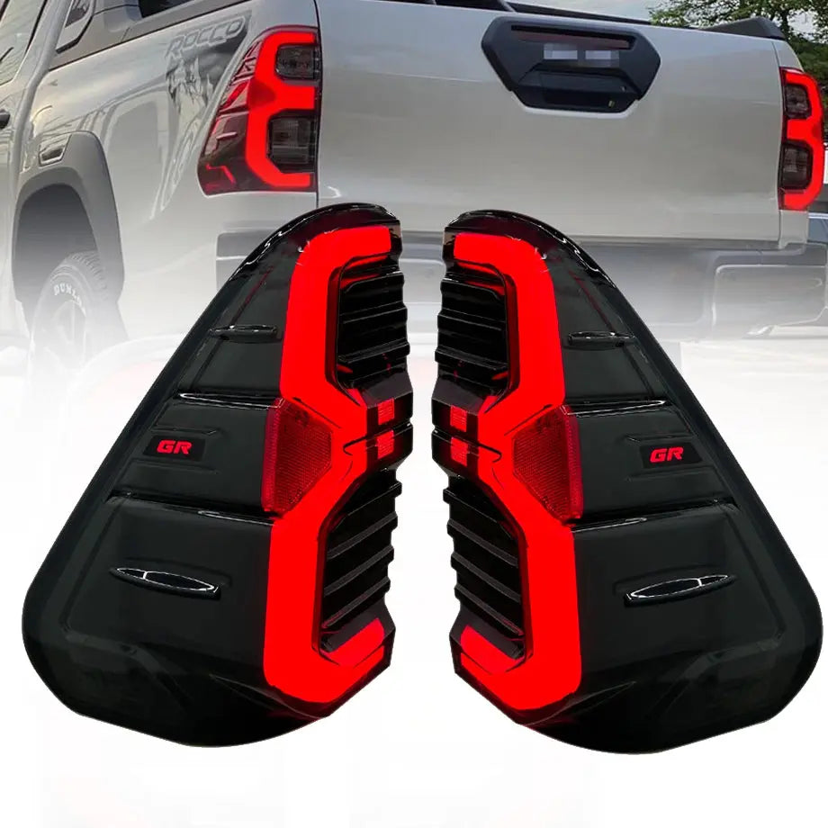 Toyota Hilux GR Sport Style (16-On) Smoked Black LED Taillights