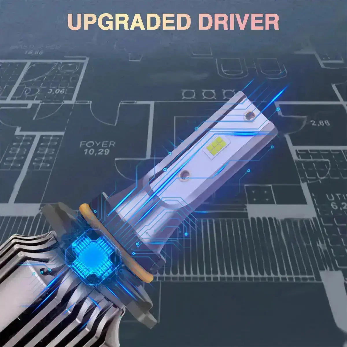 Turbo LED T1-Plus Canbus Headlight Bulb Kit - H4