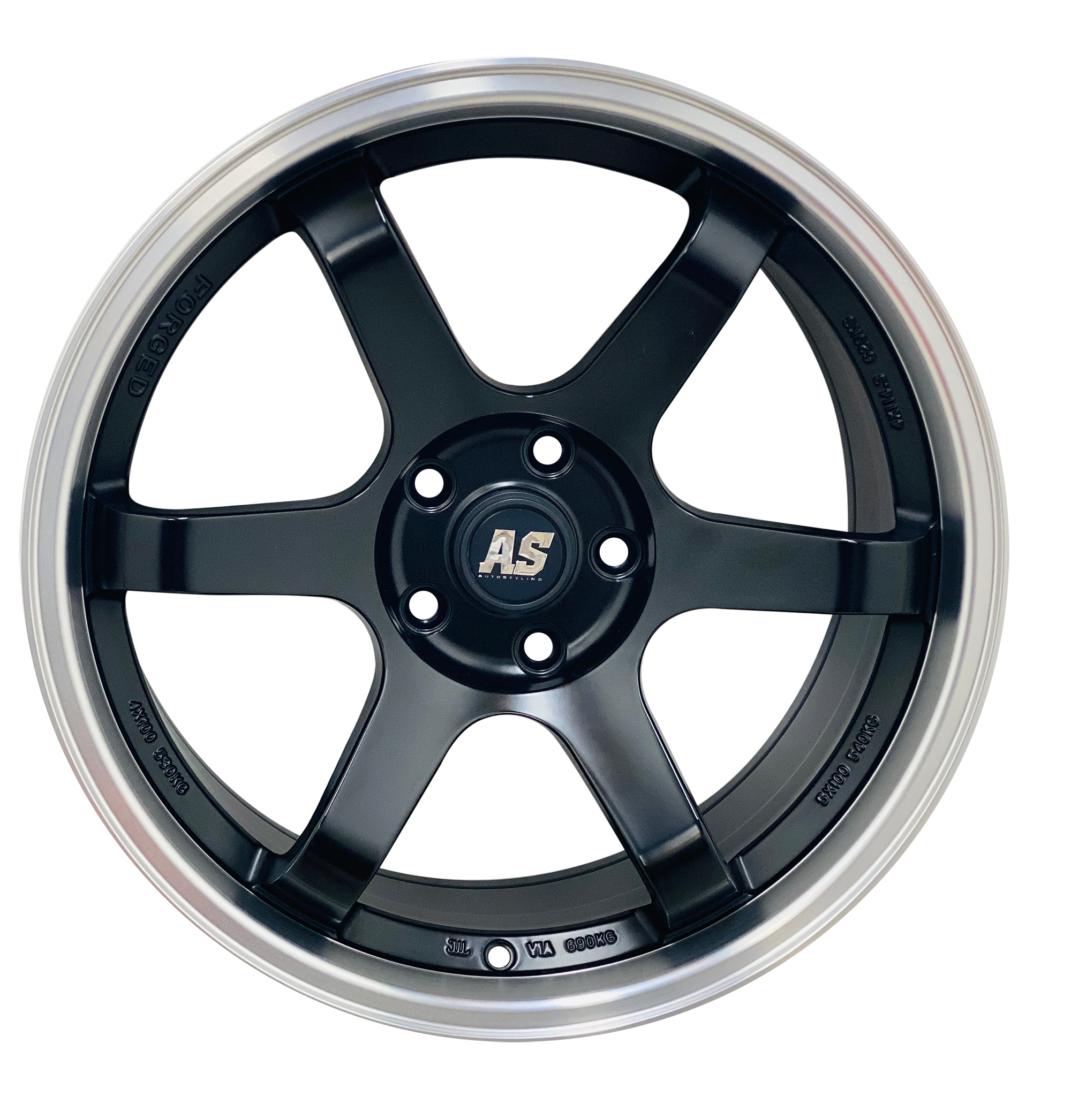 18” AS- TE37 5/112 BLACK