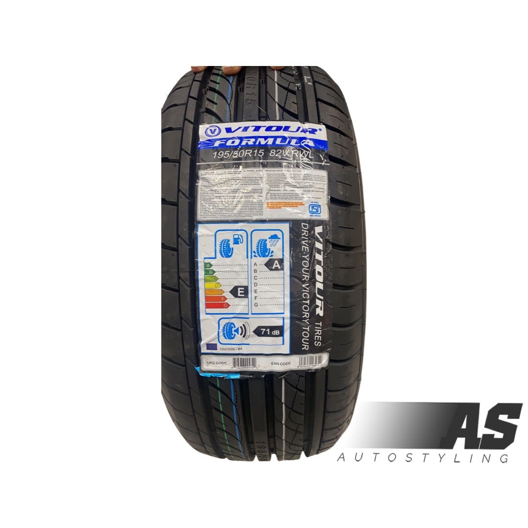 195/50/15 VITOUR WHITE LETTERS