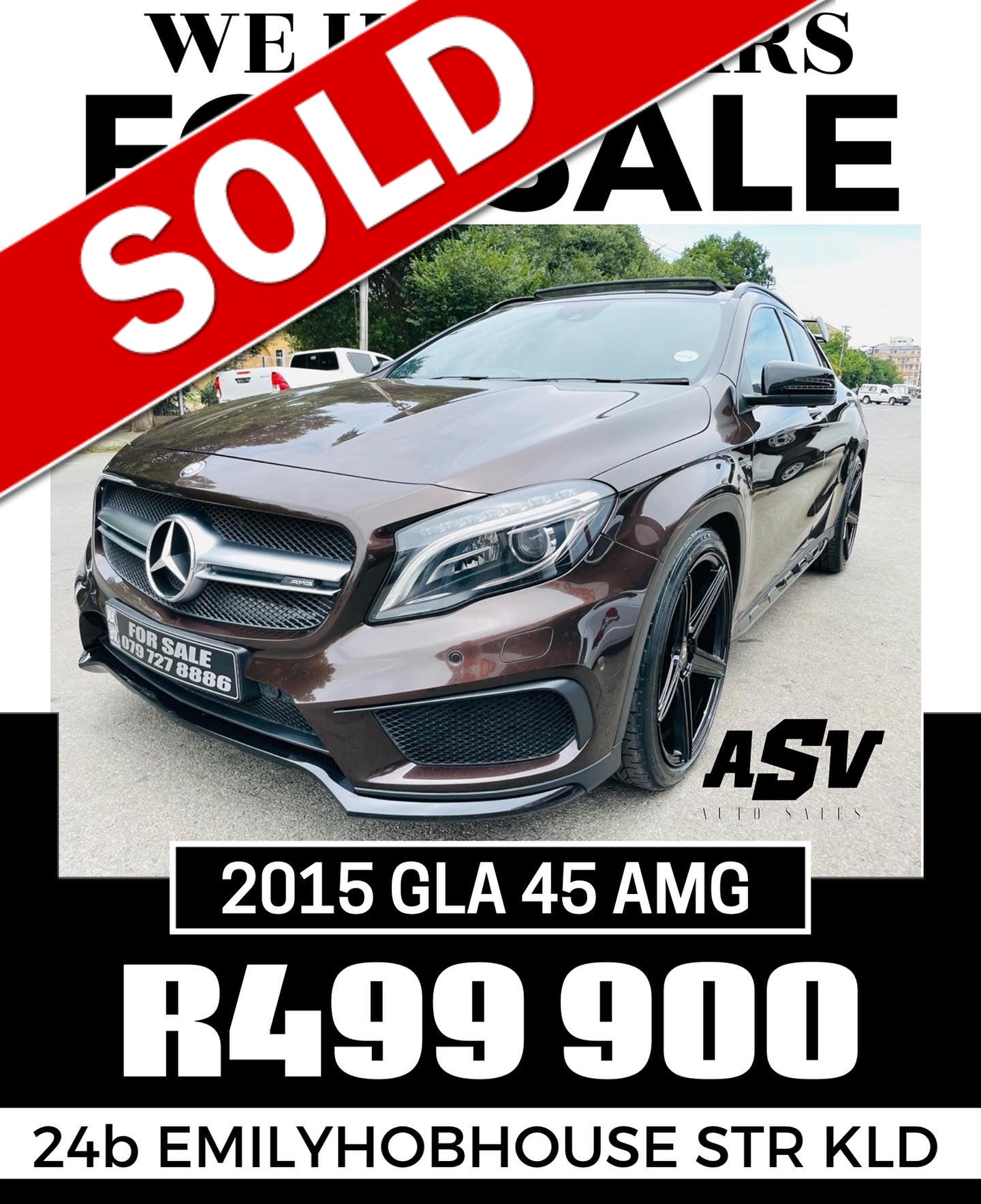 2015 MERCEDES GLA 45