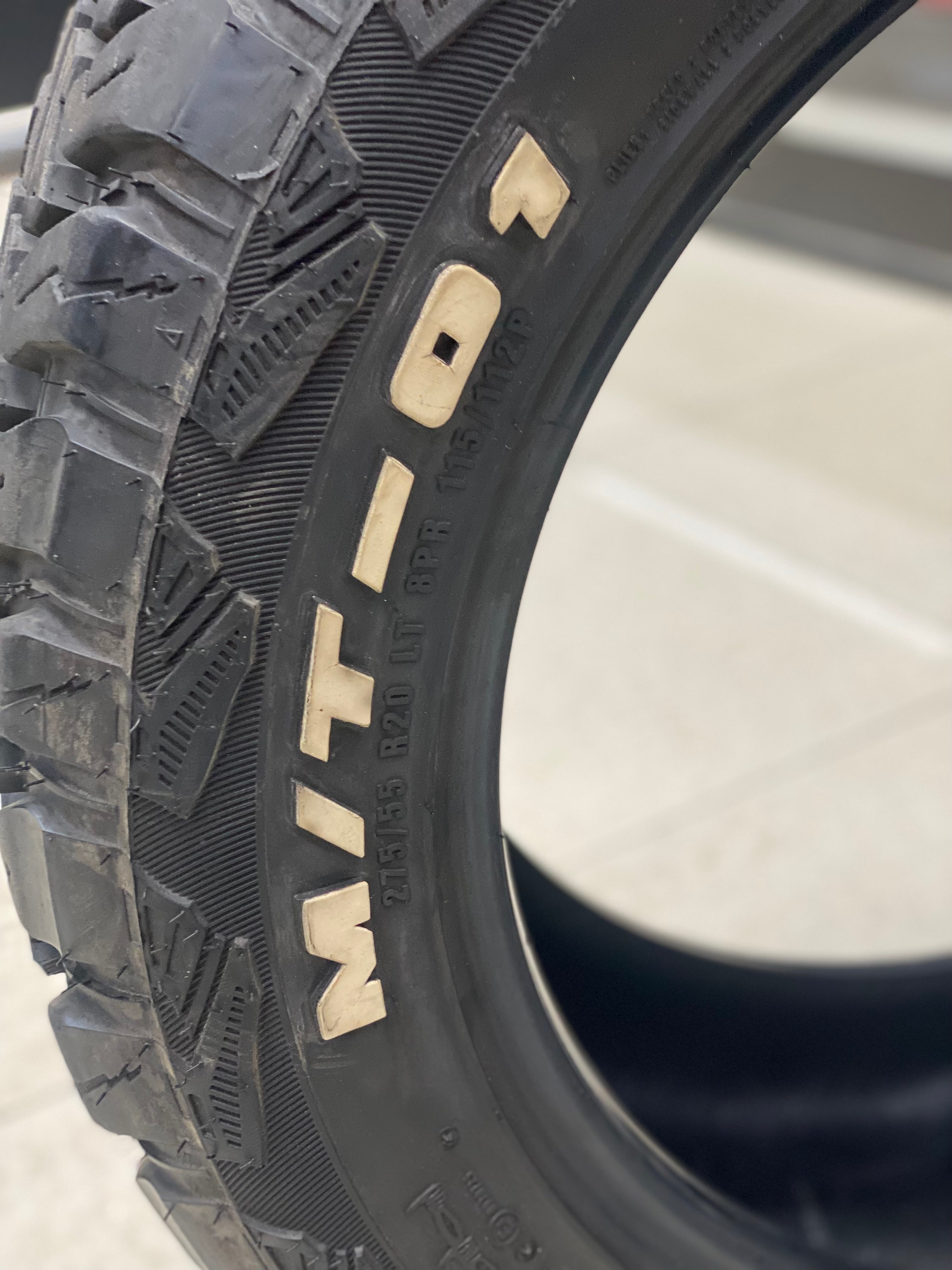 275/55/20 Accelera M/T 01 used tyre 99% life