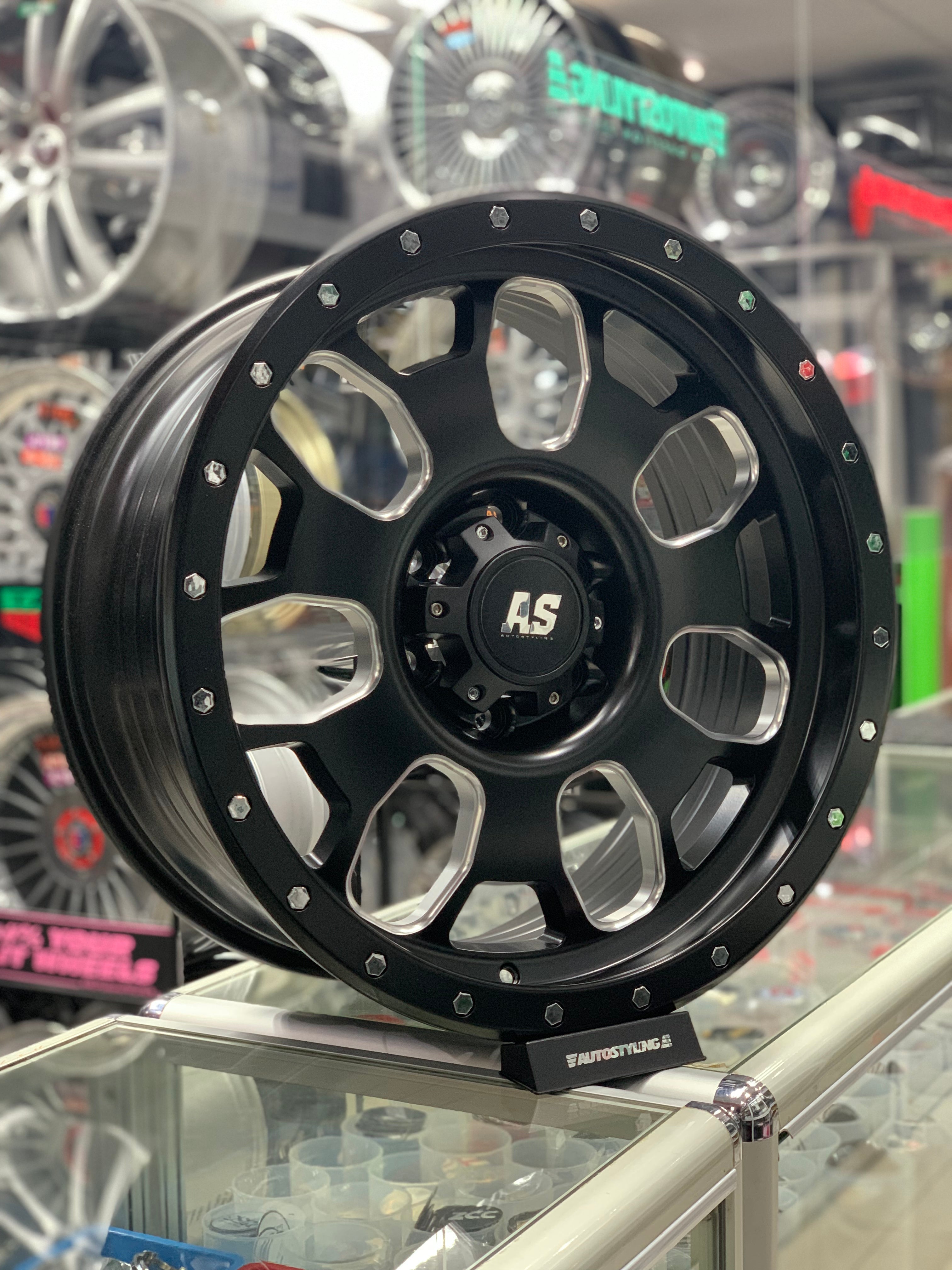 20” AS-107 20X9.5 MATTE BLACK