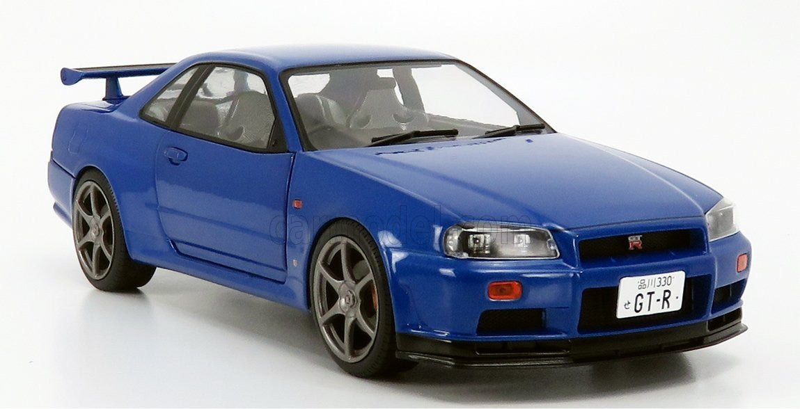 SOLIDO 1:18 SCALE MODEL CAR NISSAN GTR R34 (1999)