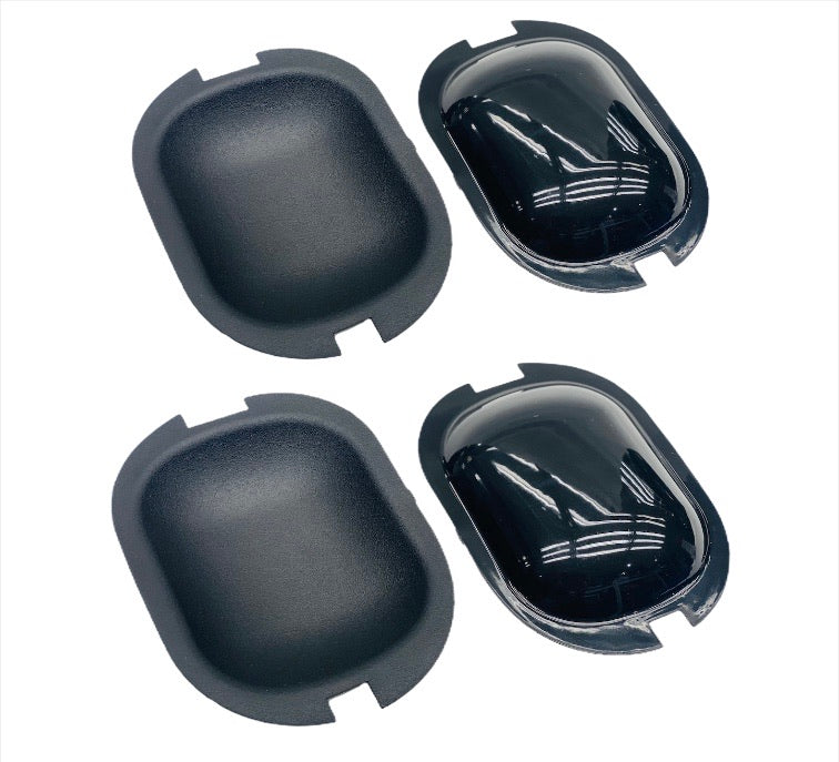 VW GOLF MK1 DOOR HANDLE SCRATCH PLATES BLACK