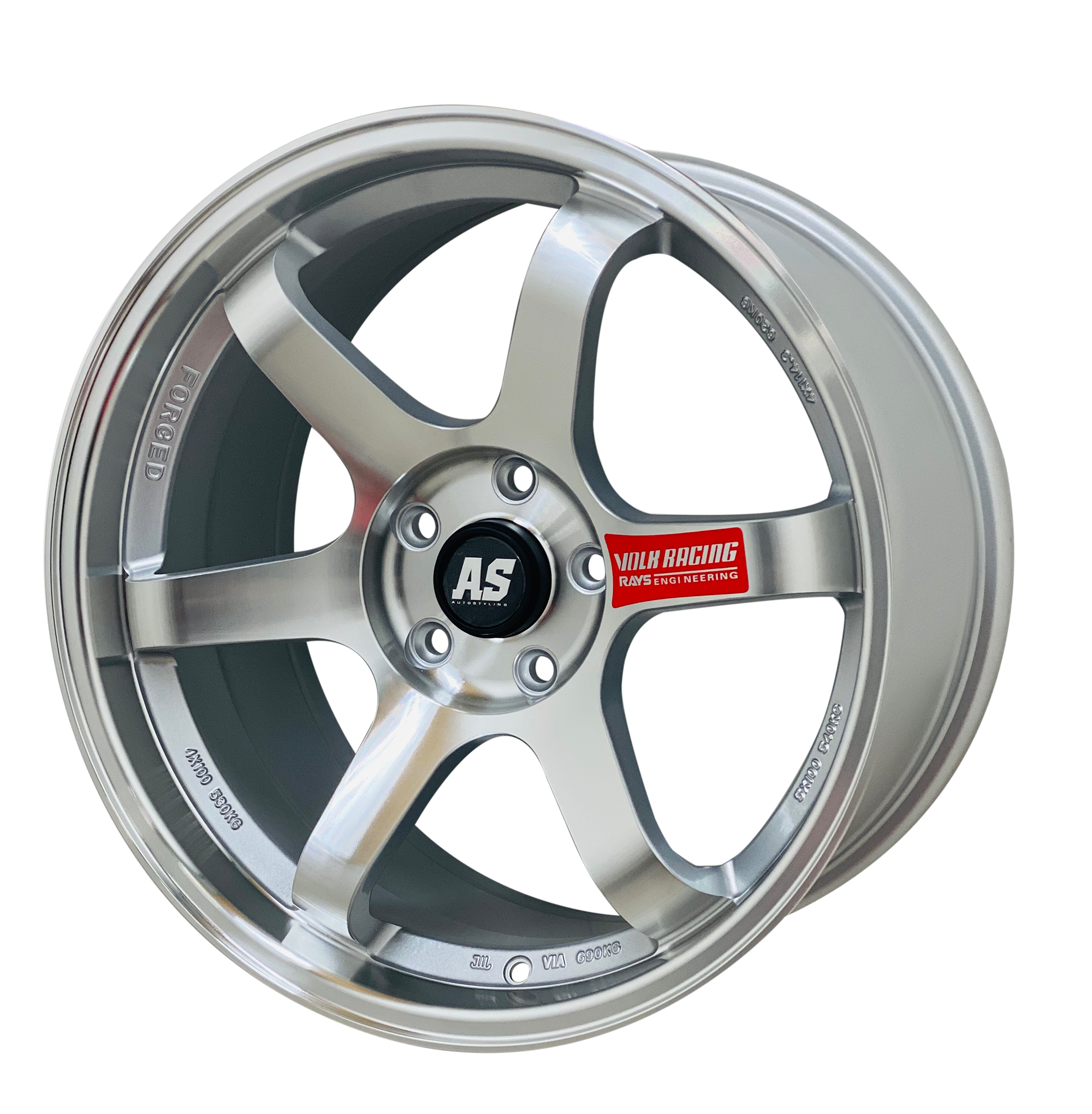 18” AS- TE37 5/112 SILVER