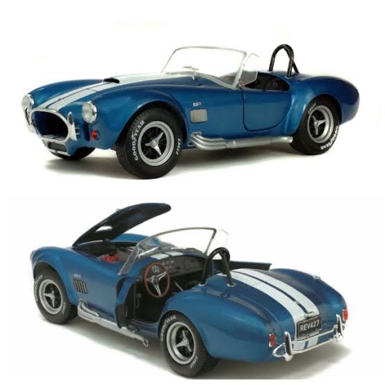SOLIDO 1:18 SCALE MODEL CAR AC SHELBY COBRA 427 MK II - 1965